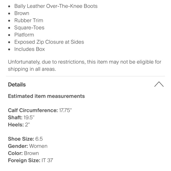 Over the knee boots. Brand Bally. New with box, without tags. - Picture 8 of 9